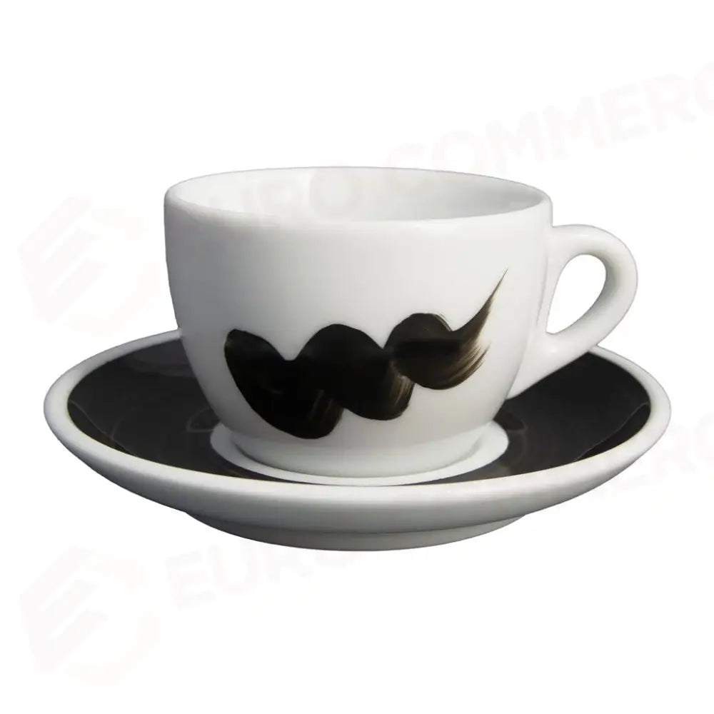 TAZZA CAPPUCCINO CON PIATTO 15 CL ONDA NERO VERONA 42551 ANCAP - 6800456 - MEDRI