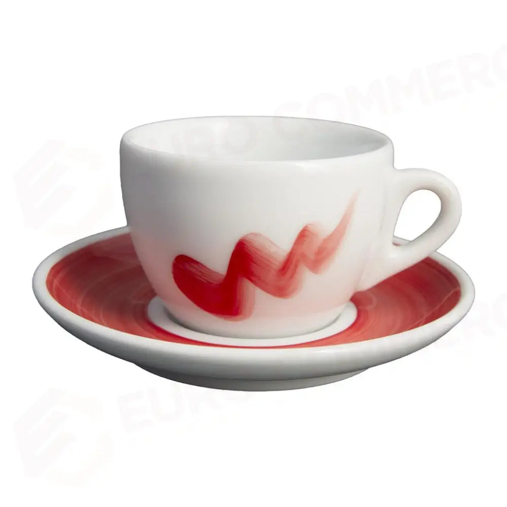 TAZZA CAPPUCCINO CON PIATTO 15 CL ONDA ROSSO VERONA 42549 ANCAP - 6800454 - MEDRI