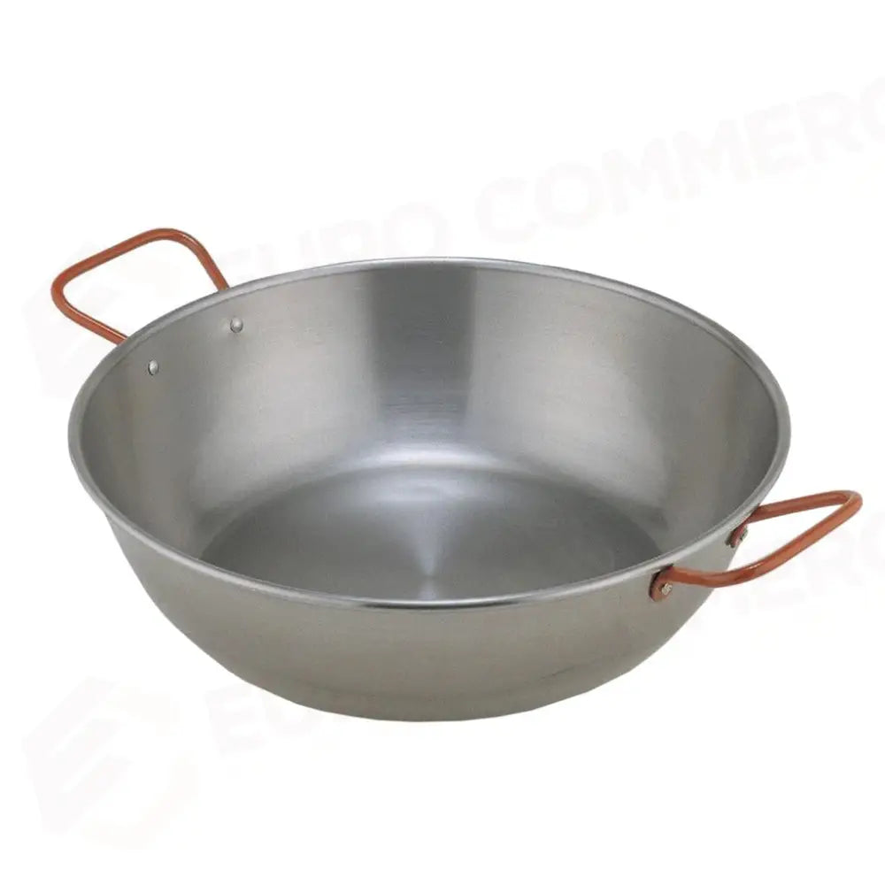 TEGAME FONDO 2 MANICI 36 CM FERRO SPAZZOLATO G103 GARCIMA - 1380408 - MEDRI