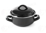 TEGAME PER MINESTRA/SUGO - CON COPERCHIO HENDI NERA 0,8L Ø140X(H)110MM - 625705