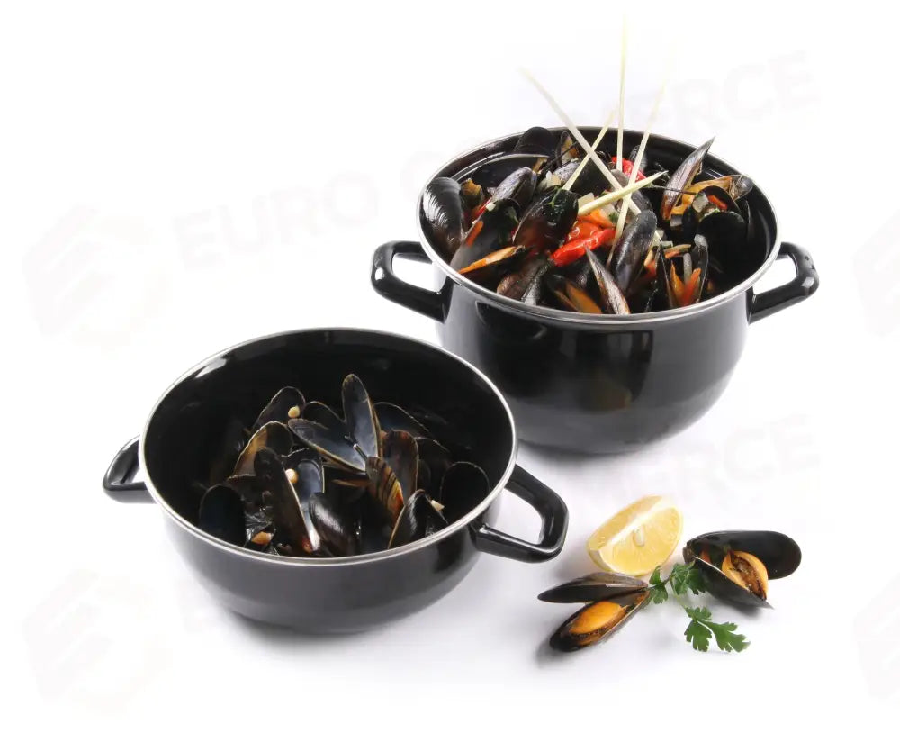 TEGAME SMALTATO PER MITILI - CON COPERCHIO HENDI 2,5L Ø200X(H)180MM - 625002