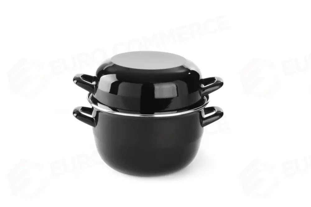 TEGAME SMALTATO PER MITILI - CON COPERCHIO 3,4L Ø220X(H)195MM - HENDI