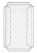 TEGLIA DA FORNO PER PATATINE FRITTE CON FONDO ONDULATO CONVECTOMAT FRY HENDI GN 1/1 530X325X(H)40