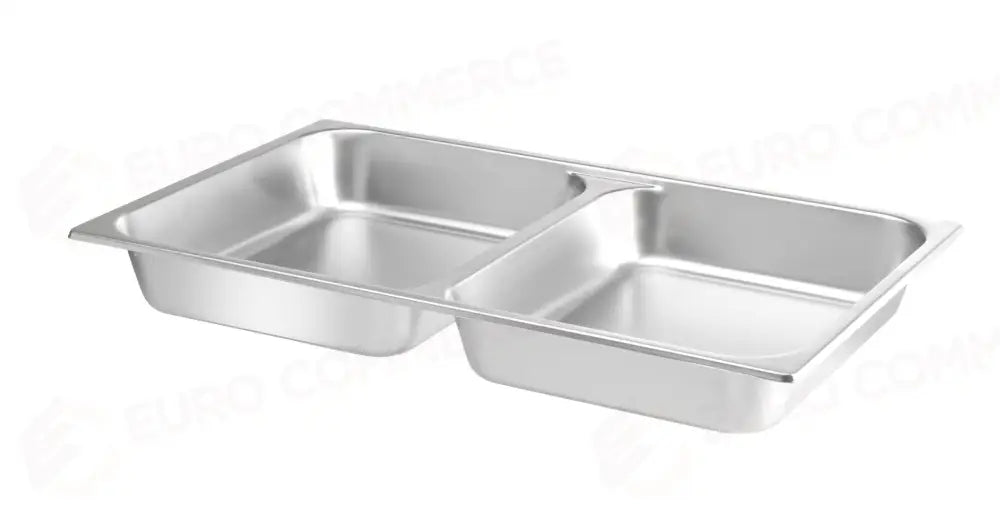 TEGLIA GN1 / 1 CON 2 SCOMPARTI HENDI 7,5L 530X325X(H)65MM - 470190