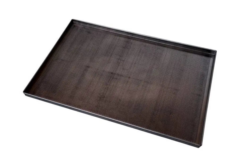 TEGLIA RETTANGOLARE MICROFORATA TEFLONATA IN ALLUMINIO 60X40CM - TALF6040T - KAREL - Attrezzatura