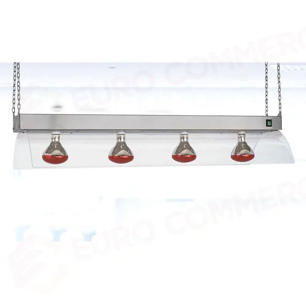 TELAIO INOX A SOSPENSIONE CON LAMPADE A INFRAROSSI GN 4/1 - 9570S - METALCARRELLI - CARRELLI