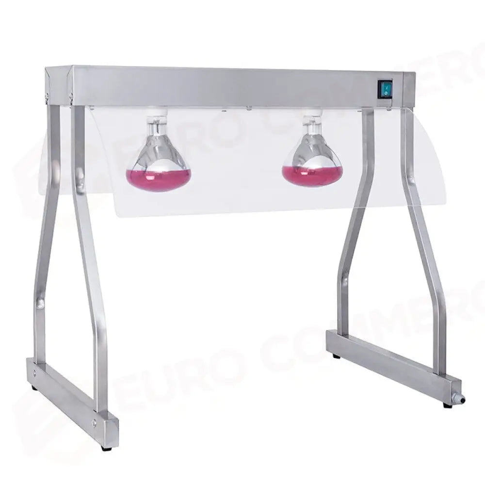 TELAIO INOX CON LAMPADE A INFRAROSSI GN 2/1 - 9566T - METALCARRELLI - CARRELLI