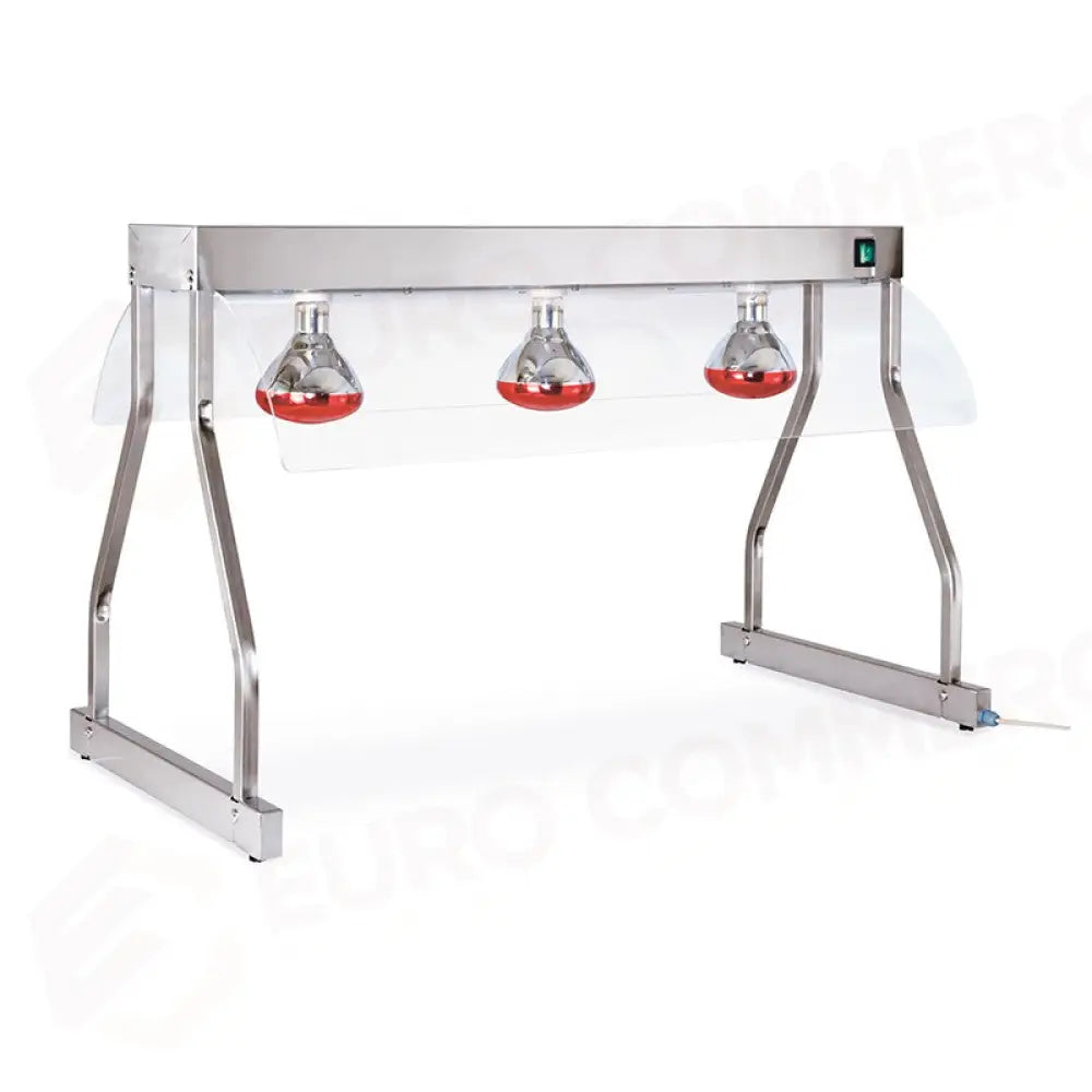TELAIO INOX CON LAMPADE A INFRAROSSI GN 3/1 - 9568T - METALCARRELLI - CARRELLI