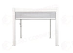 TENDA OSCURANTE AUTOAVVOLGENTE IN TEXTILENE PER PERGOLA TEXAS 4 M - BIANCO