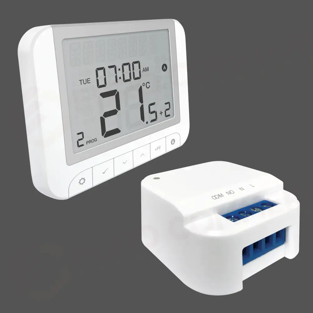TERMOSTATO PER RISCALDAMENTI ELEGANCE BIO - HALLER - Termostato + Relè - Riscaldamenti ad Infrarossi