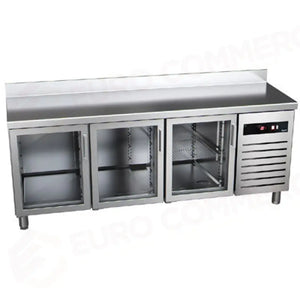 TGP 180 PC HC -TAVOLO REFRIGERATO POSITIVO GN 1/1 CON PORTE IN VETRO. - ASPES PROFESSIONAL - TAVOLI REFRIGERATI