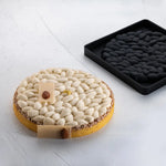 TOP IN SILICONE ALMONDS LAGHI E CARIDI - Ø MM 180X17 H VOL. ~ 295 ML - DIM STAMPO MM 190X190X19 H - TOP26S - PAVONI