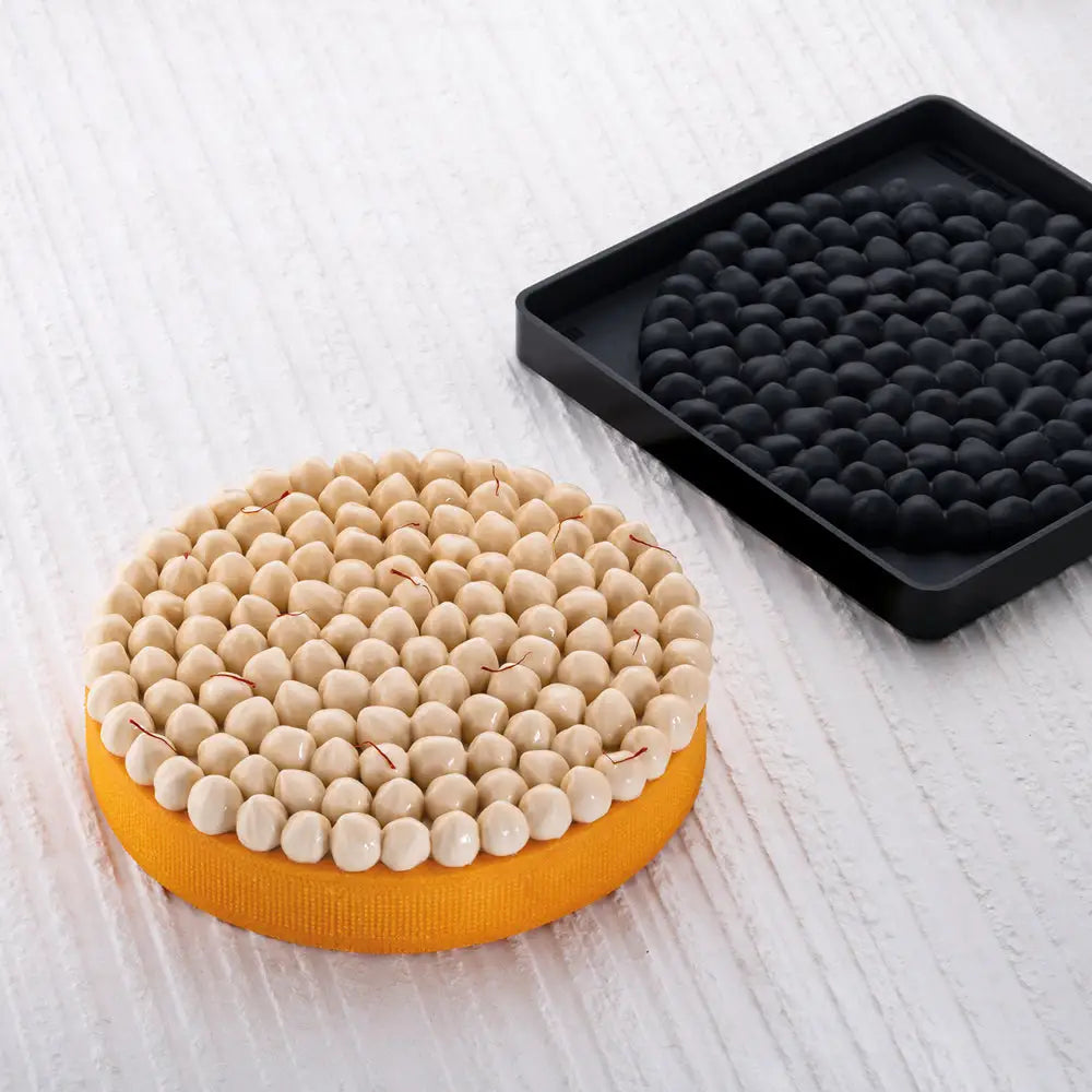 TOP IN SILICONE HAZEL LAGHI E CARIDI - Ø MM 180X18 H VOL. ~ 267 ML - DIM STAMPO MM 190X190X2 - TOP25S - PAVONI ITALIA