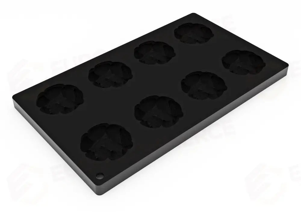 TOP IN SILICONE PER MONOPORZIONI MINI ALMONDS LAGHI E CARIDI - 8 IMPRONTE Ø MM 60X14 H VOL. ~ 28 ML - DIM STAMPO MM