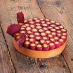 TOP IN SILICONE SCARLET LAGHI E CARIDI - Ø MM 180X26 H VOL. ~ 440 ML - DIM STAMPO MM 190X190X28 H - TOP27S - PAVONI