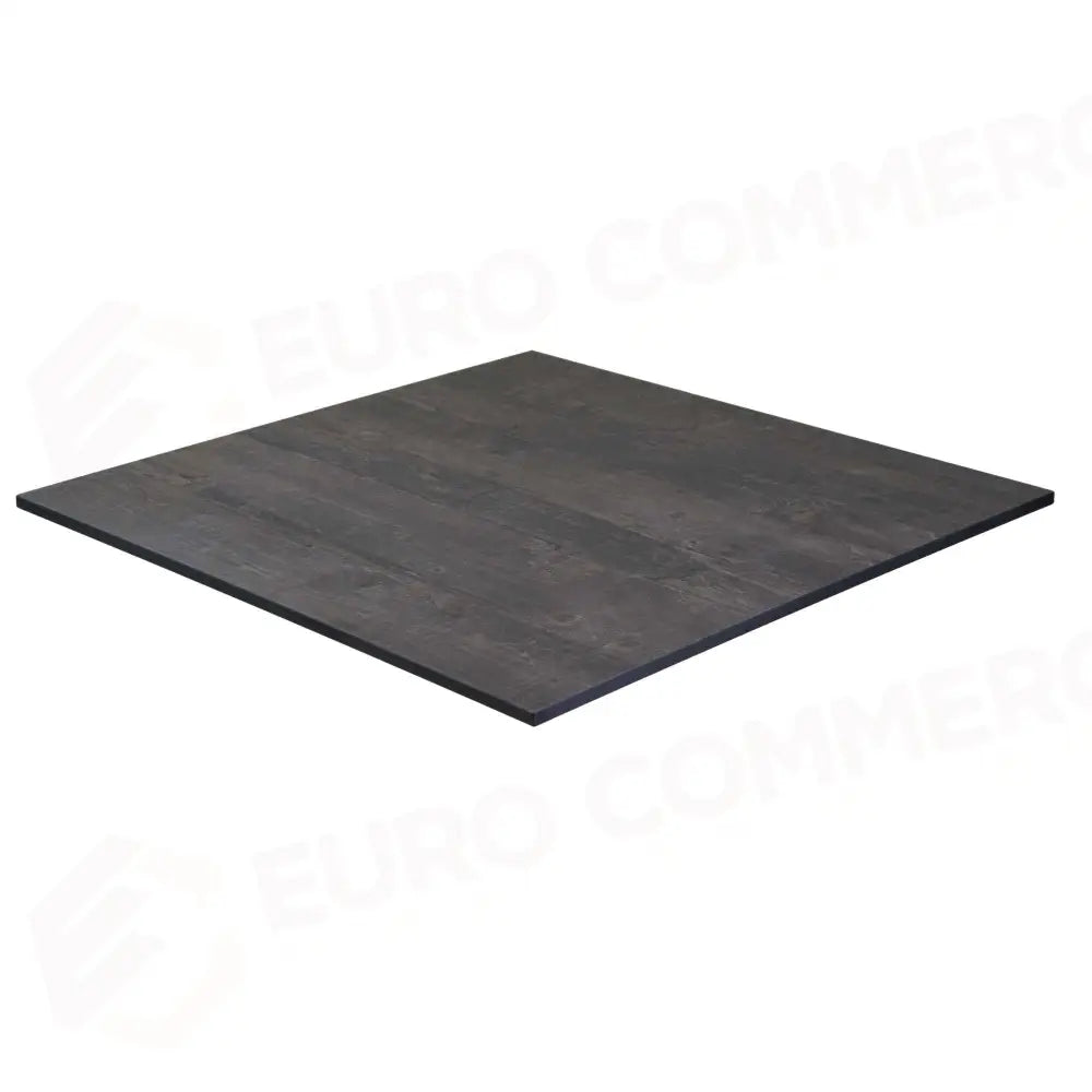 TOP TAVOLO HPL EFFETTO LEGNO NERO QUADRO CM79X79X1 - 6459210000 - VACCHETTI