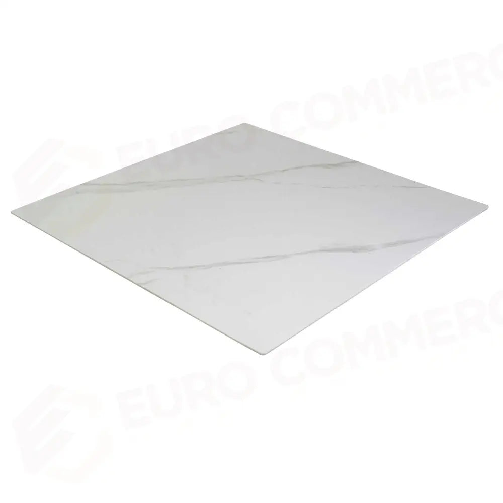 TOP TAVOLO PIETRA SINTERIZZATA BIANCO OPACO QUADRO CM80X80X0,6 - 6470480000 - VACCHETTI