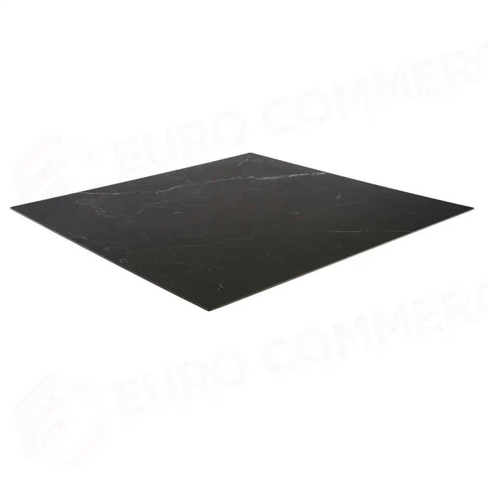 TOP TAVOLO PIETRA SINTERIZZATA NERO OPACO QUADRO CM80X80X0,6 - 6470490000 - VACCHETTI