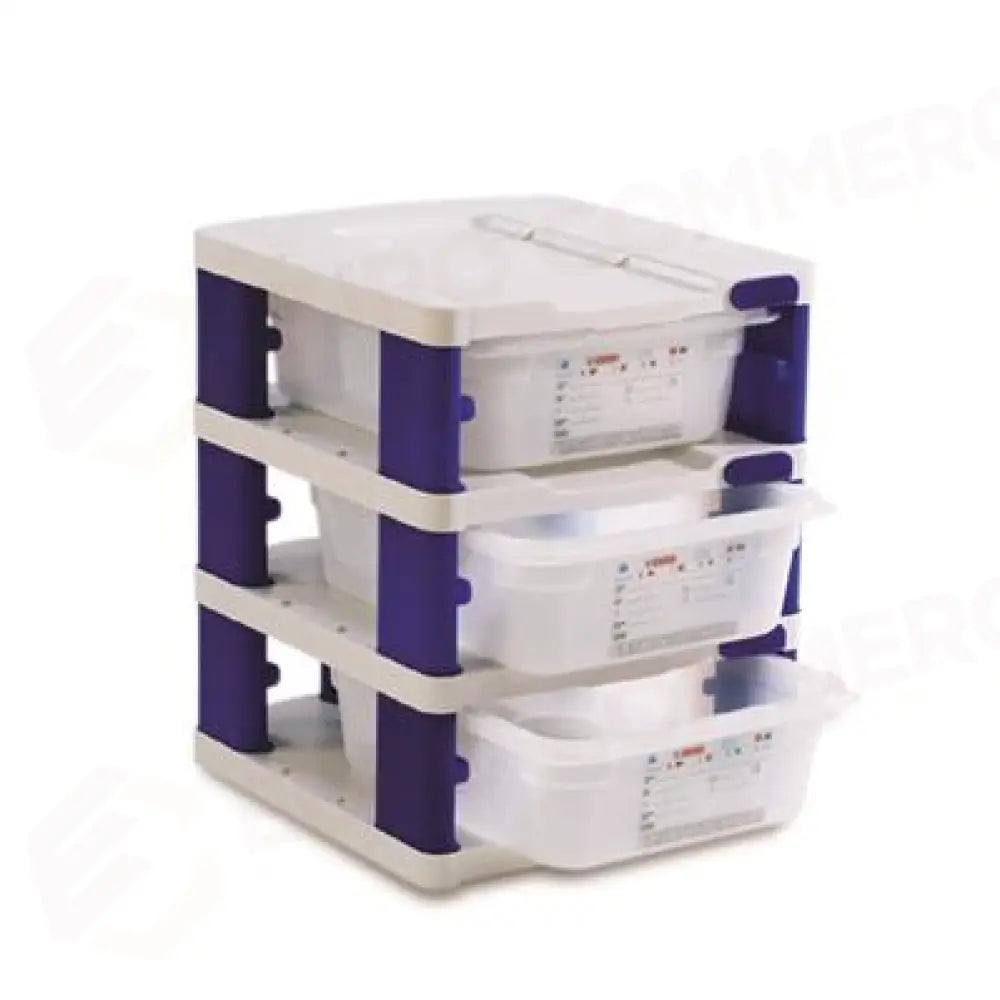 TORRE TRE CONTENITORI 1/2 32.5X26.5 CM POLIPROPILENE 00237 ARAVEN - 12480020 - MEDRI