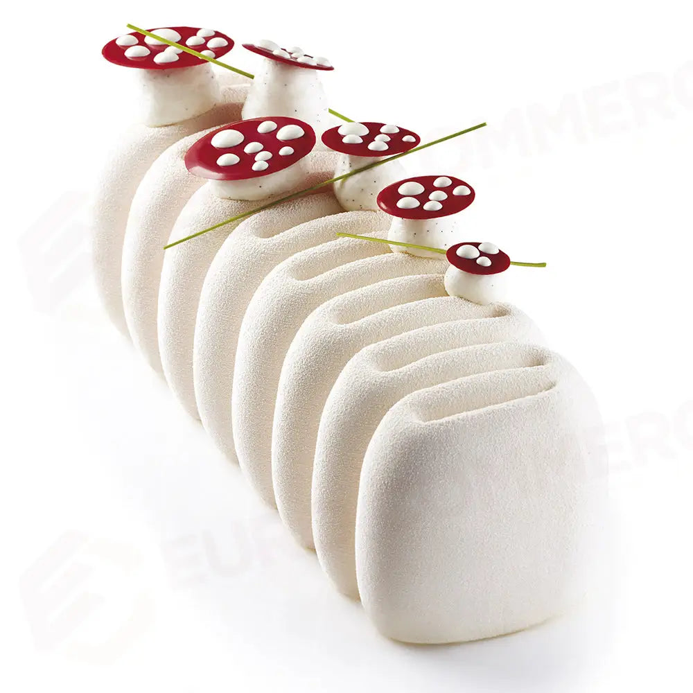 TORTIERA PAVOCAKE CRÈME 250 X 84 X H 75 MM - VOL.1000 ML + PACK - KE022S - PAVONI ITALIA