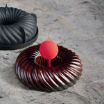 TORTIERA PAVOCAKE CYCLONE ESTERNA Ø 180 INTERNA Ø 55 X H 57 MM - VOL.1036 ML + PACK - FORCON - KE062S - PAVONI ITALIA