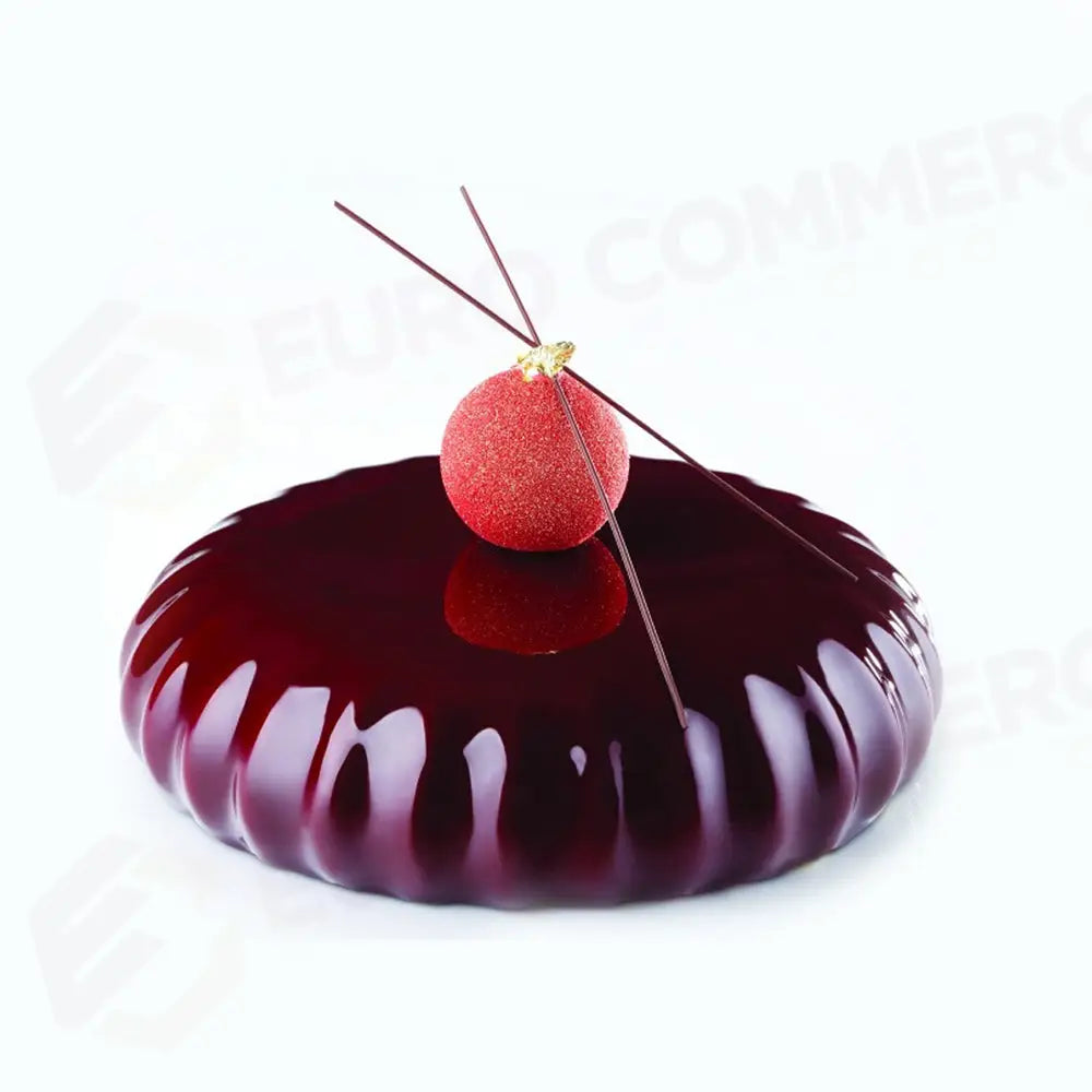 TORTIERA PAVOCAKE PLISSÈ Ø 180 X H 47 MM - VOL.1000 ML + PACK - KE013S - PAVONI ITALIA