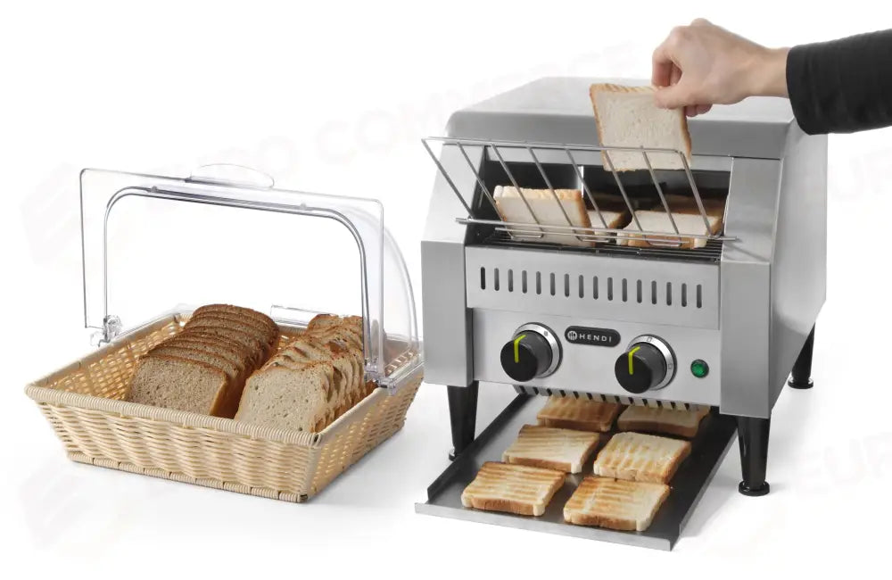 TOSTAPANE A NASTRO DOPPIO HENDI ARGENTO 230V/2240W 418X365X(H)390MM - 261309