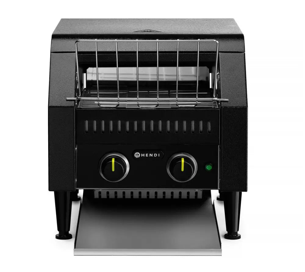 TOSTAPANE A NASTRO DOPPIO NERO 230V/2240W 418X368X(H)415MM - HENDI