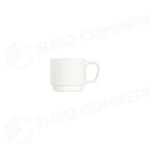 TRANSPARENT STOLT STACKABLE MUG 250 CC - 10000-165225 - ID FINE