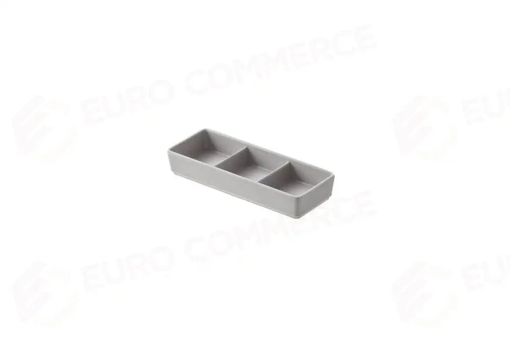 TRIS CIOTOLINE QUADRATE GRIGIO GRIGIO TORTORA - 17,5X6,5X2,8 CM - T8534 - LEONE - MELAMINA COLOR