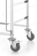 TROLLEY PER CESTELLI LAVASTOVIGLIE - 7 X 500 500MM HENDI 615X560X(H)1710MM - 810583