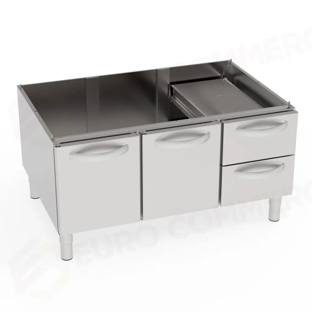VANO NEUTRO 120_L9 CON PORTE E CASSETTI - 316121 - TECNOINOX