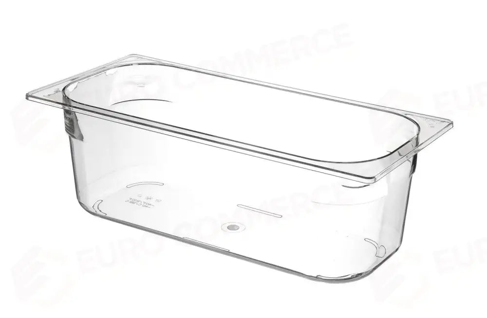 VASCA DA GELATO IN POLICARBONATO 5L TRASPARENTE 360X165X(H)120MM - HENDI