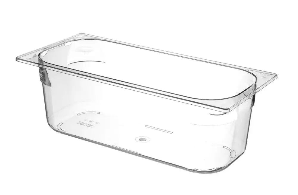 VASCA DA GELATO IN POLICARBONATO 5L TRASPARENTE 360X165X(H)120MM - HENDI