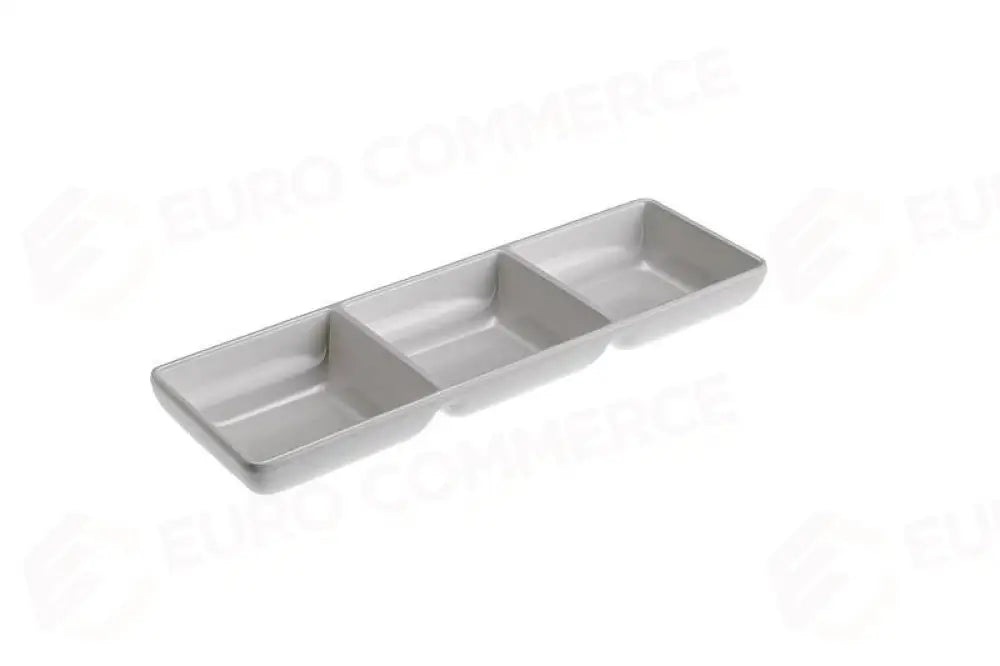 VASCHETTA 3 SCOMPARTI BIANCO - 20X8X2,5 CM - T8007 - LEONE - MELAMINA BIANCA
