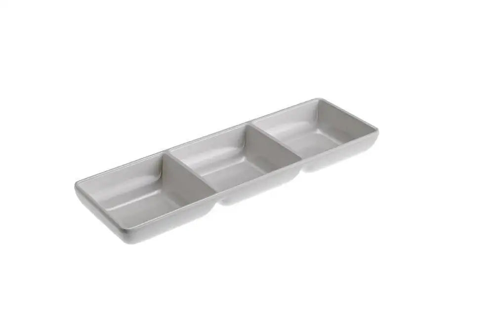VASCHETTA 3 SCOMPARTI BIANCO - 20X8X2,5 CM - T8007 - LEONE - MELAMINA BIANCA