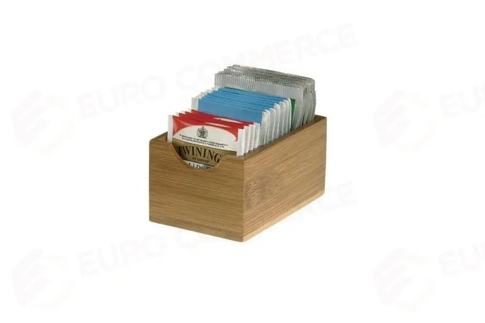 VASCHETTA PORTABUSTINE NATURALE - BAMBOO RETTANGOLARE CM.7X11X5,5H - S0079 - LEONE - ESPOSITORI BUFFET IN BAMBOO