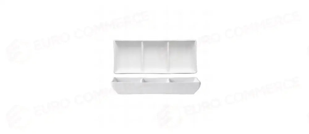 VASS.RETTANGOLARE 3 SCOMP.BIANCO OPACO 16,7X7 - 144103 - MORINI