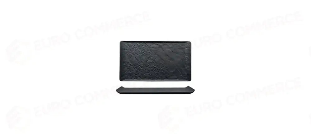VASS.RETTANGOLARE EFF.PIETRA 26X15 NERO - 126631 - MORINI