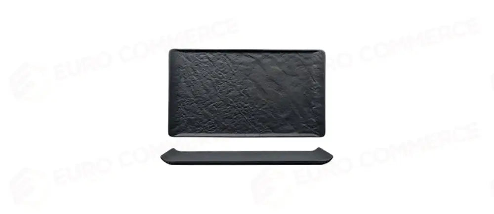VASS.RETTANGOLARE EFF.PIETRA 38,5X25 NERO - 126627 - MORINI