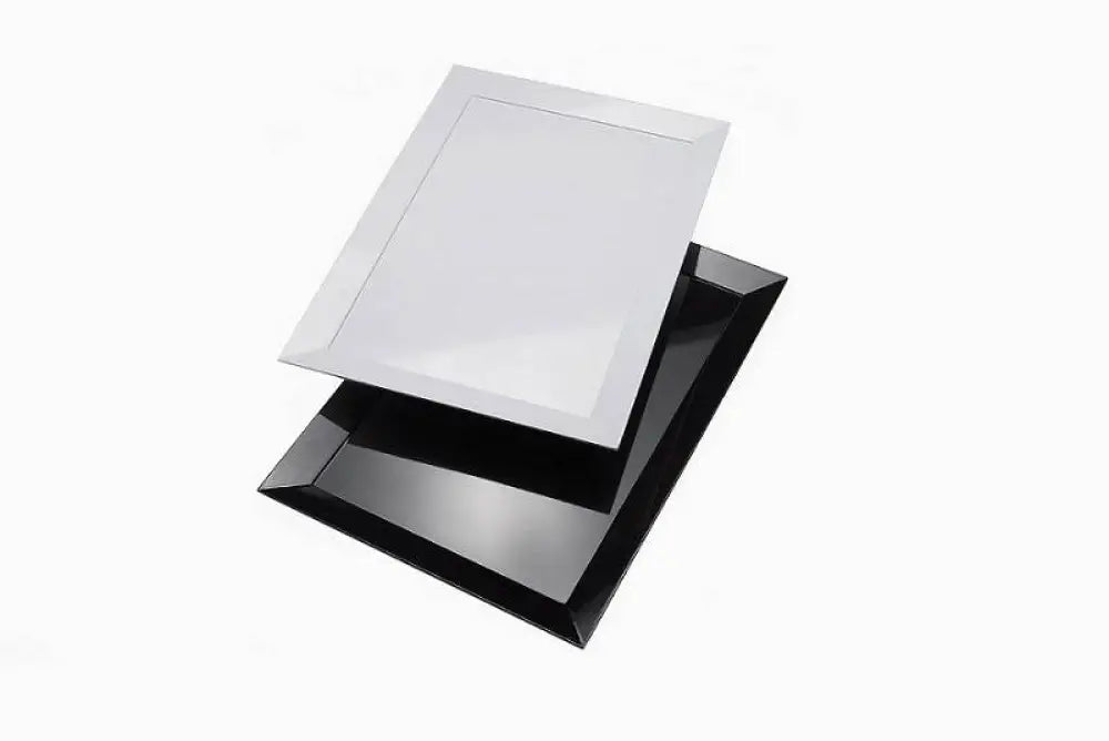 VASSOI MAXI DIAMANTE NERO - 48X30X2,5 CM - T8016.Z - LEONE - MELAMINA BIANCA