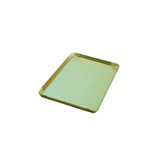 VASSOIO DA ESPOSIZIONE IN ALLUMINIO OXALIZZATO VERSIONE ORO 375 X 245 X H 20 MM - MIN. 10 PZ - VE2G - PAVONI ITALIA
