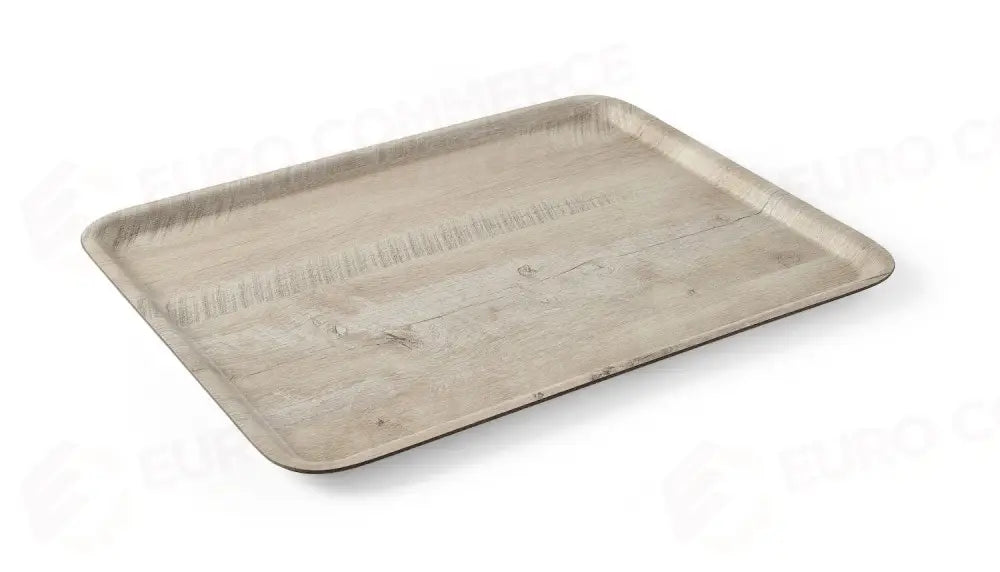 VASSOIO DA SERVIZIO IN MELAMINA CON STAMPA TIPO LEGNO AMERBOX LEGNO CHIARO 370X530MM - HENDI