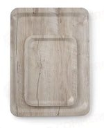 VASSOIO DA SERVIZIO IN MELAMINA CON STAMPA TIPO LEGNO AMERBOX SCURO 370X530MM - 508954