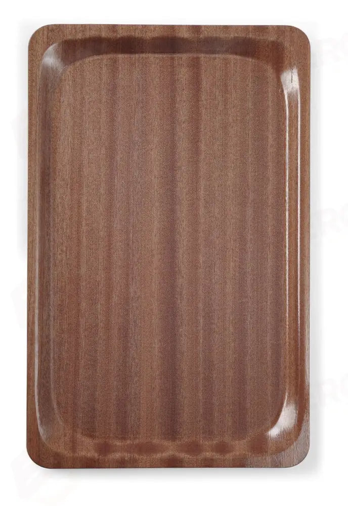 VASSOIO DA SERVIZIO RETTANGOLARE ANTISCIVOLO LAMINATO AMERBOX GN 1/1 MOGANO 325X530MM - HENDI