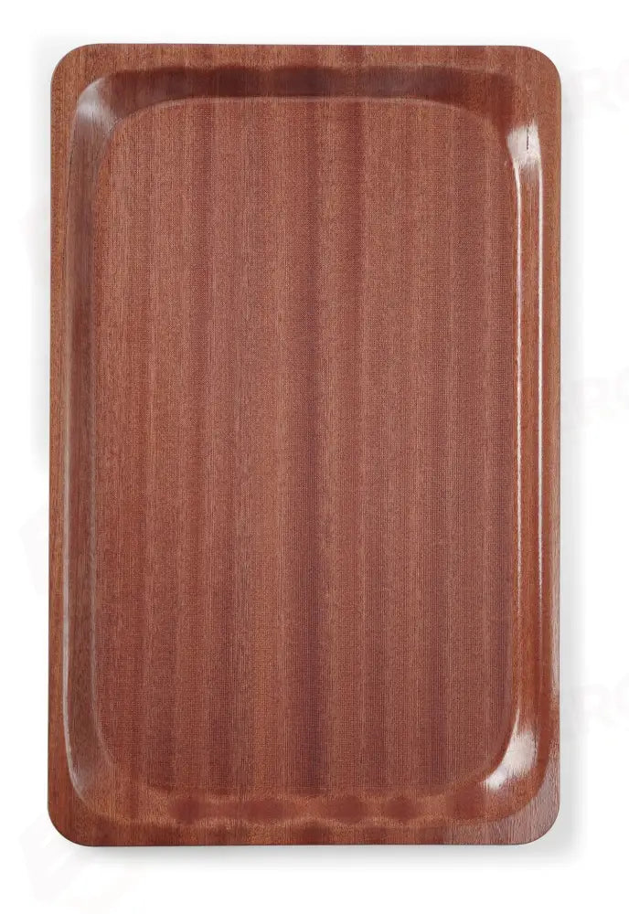 VASSOIO DA SERVIZIO RETTANGOLARE ANTISCIVOLO LAMINATO AMERBOX MOGANO 330X430MM - 507469