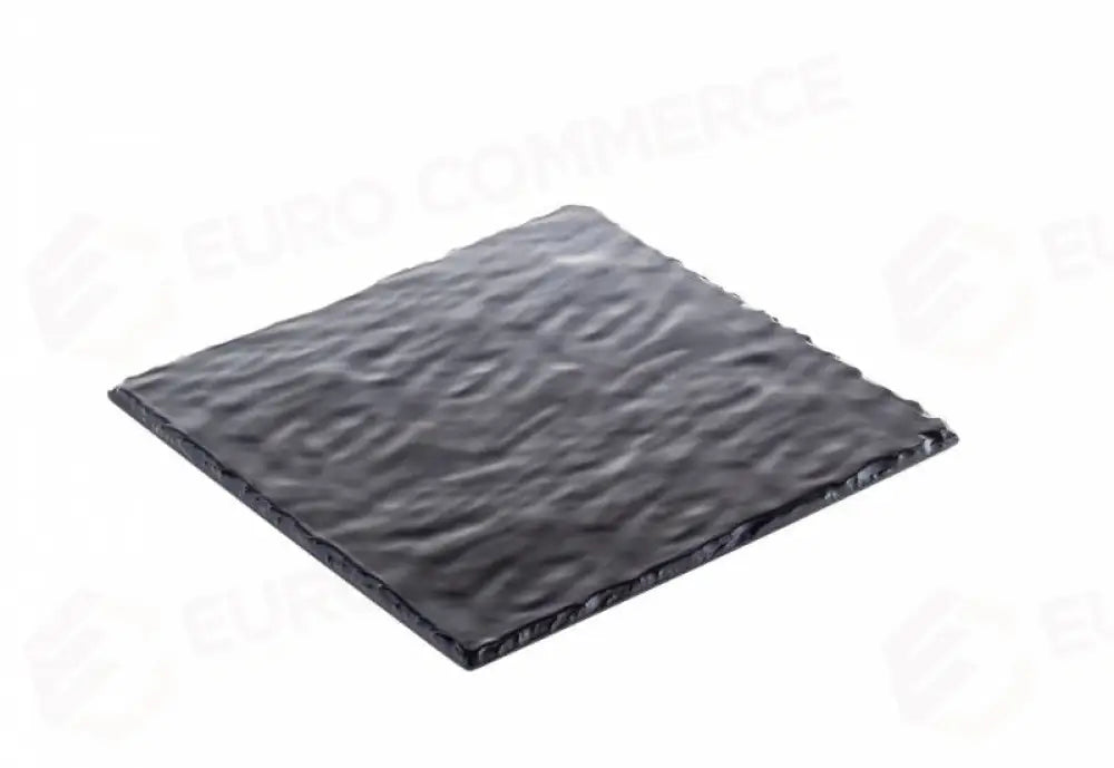 VASSOIO EFFETTO ARDESIA NERO - 30X30 CM - T8241 - LEONE - MELAMINA NERA