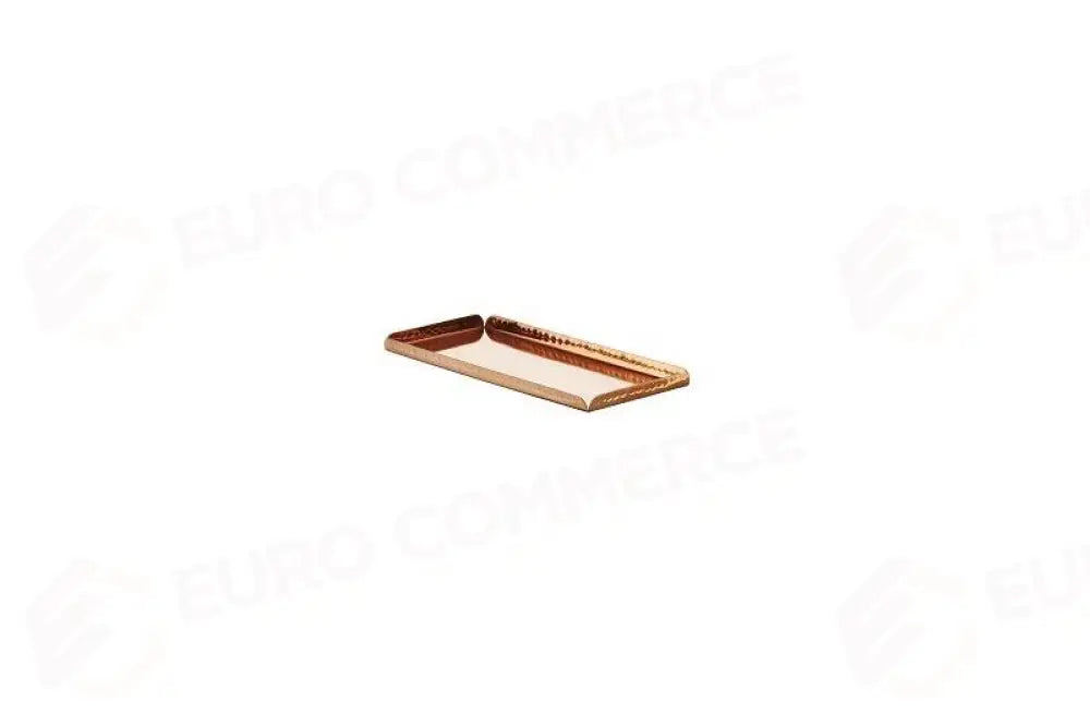 VASSOIO IN ACCIAIO CON LATI MARTELLATI COLOR RAME RAME - 30,5X21X1,3 CM - P2112 - LEONE - ACCIAIO MARTELLATO