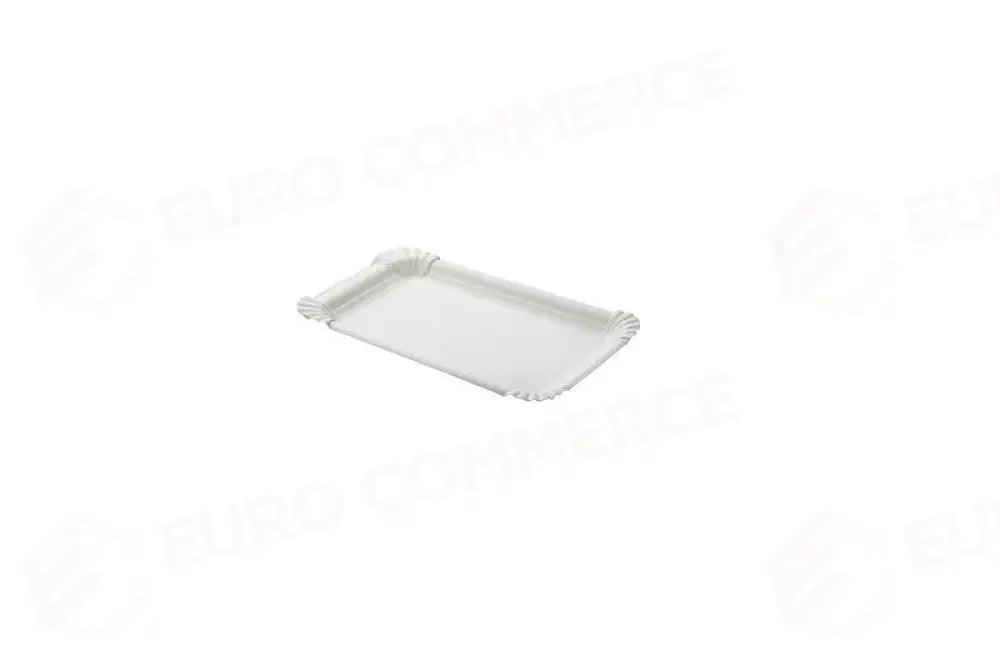 VASSOIO IN FIBRA VERGINE BIANCO - 13X20 CM - Q5015.K - LEONE - MONOUSO BIO