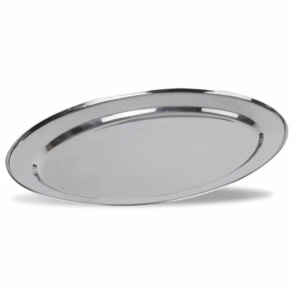 VASSOIO INOX OVALE CON BORDO ARROTONDATO 300X210MM - 419-430 - KAREL - Attrezzatura